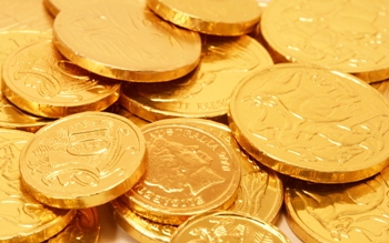 This photo of Gold Coins (the edible chocolate kind ... they sure look real!) was taken by photographer Kym McLeod of Cann River in Victoria, Australia. 